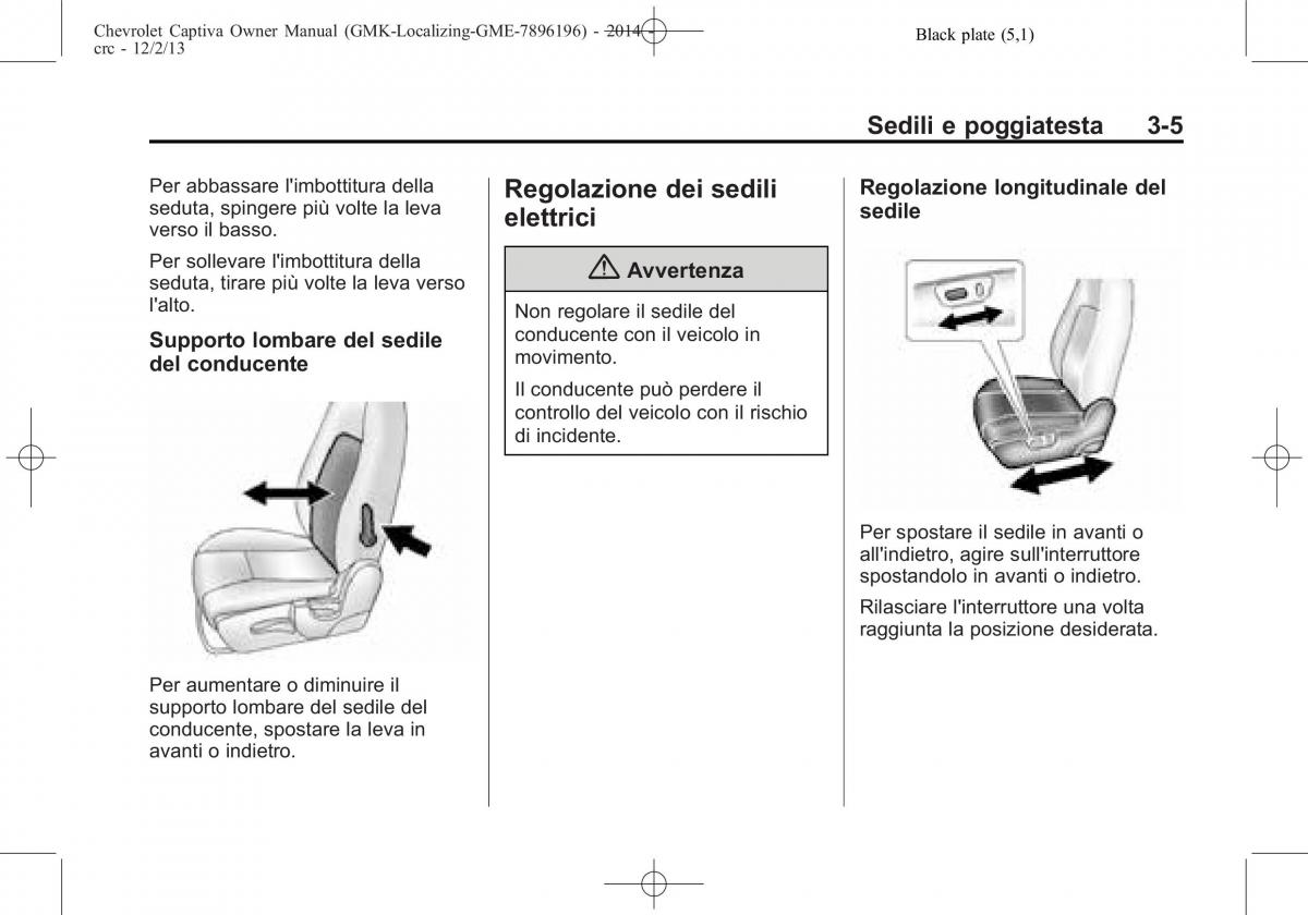 Chevrolet Captiva manuale del proprietario / page 49