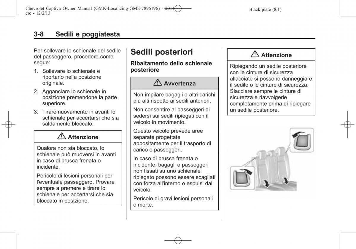 Chevrolet Captiva manuale del proprietario / page 52