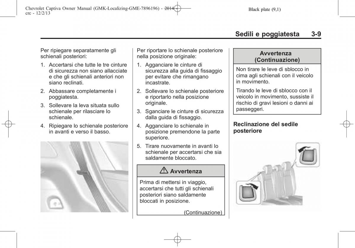 Chevrolet Captiva manuale del proprietario / page 53