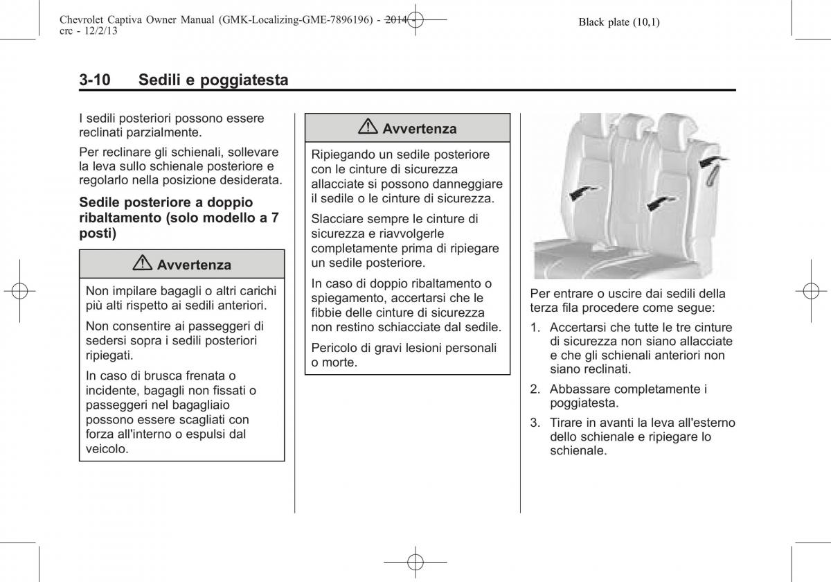 Chevrolet Captiva manuale del proprietario / page 54