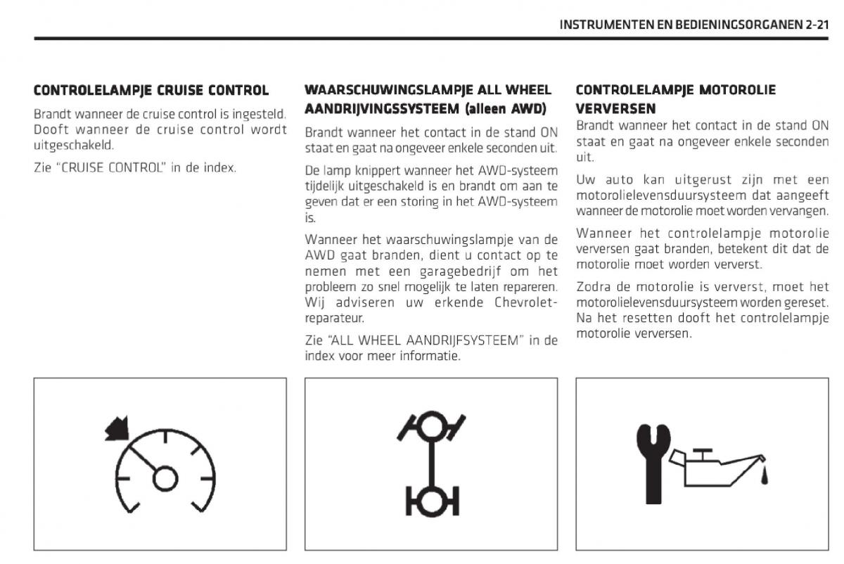 Chevrolet Captiva handleiding / page 68