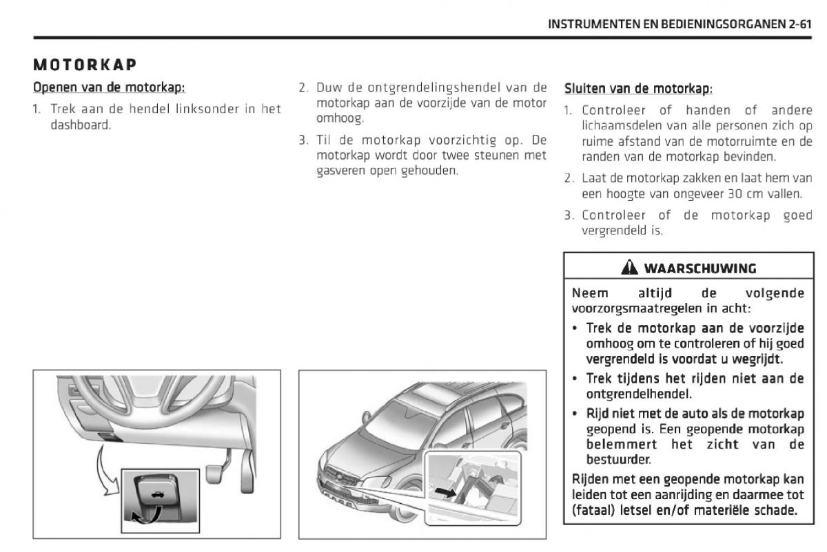 Chevrolet Captiva handleiding / page 108