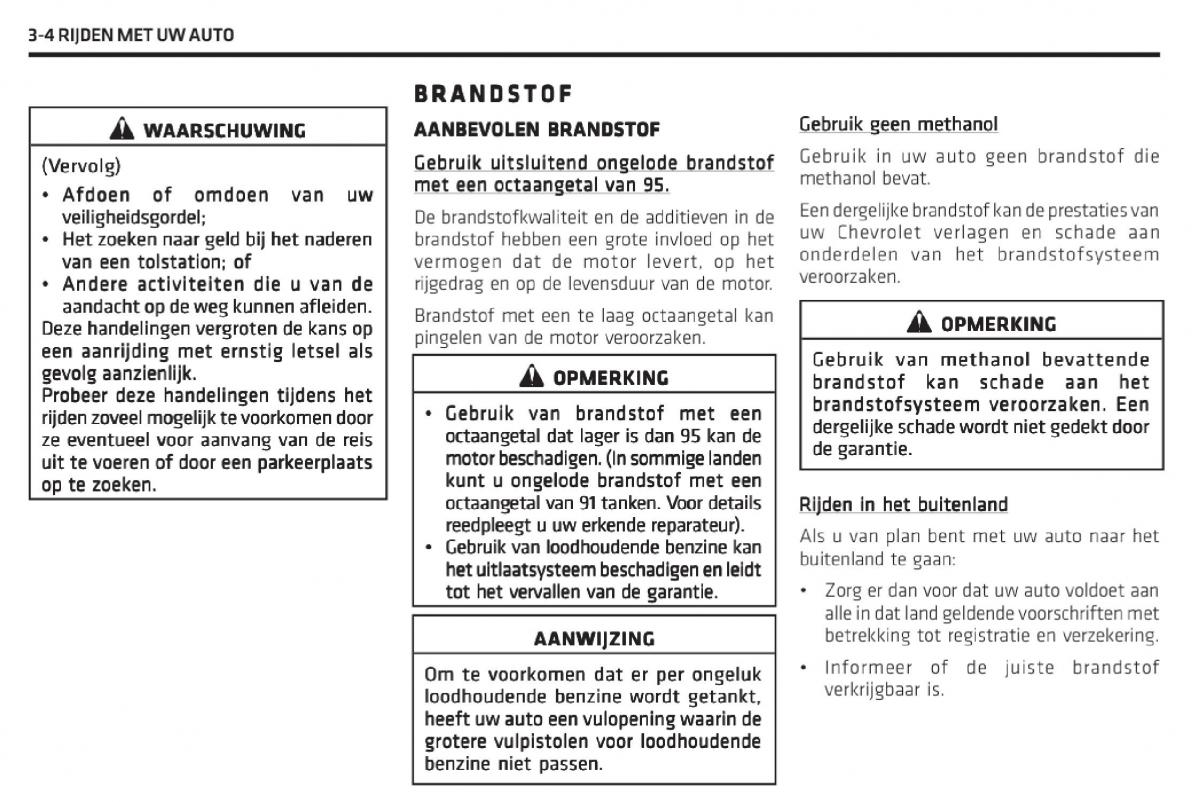 Chevrolet Captiva handleiding / page 127