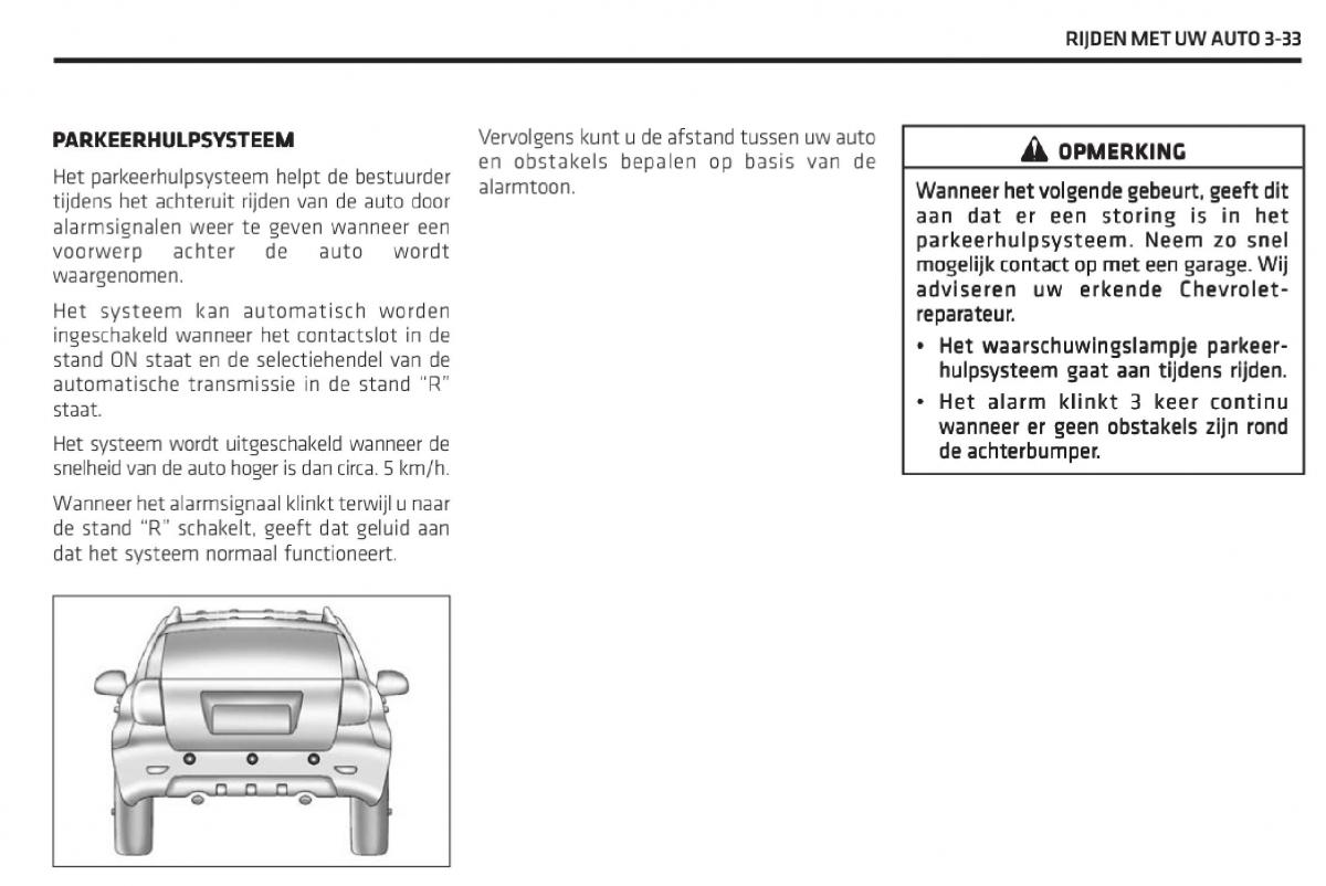 Chevrolet Captiva handleiding / page 156