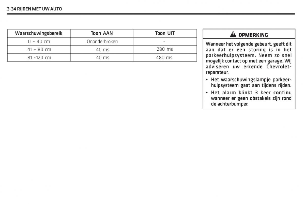 Chevrolet Captiva handleiding / page 157