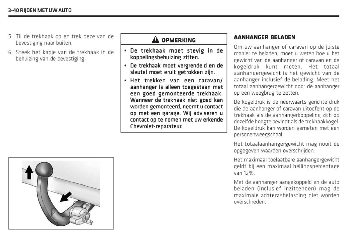 Chevrolet Captiva handleiding / page 163