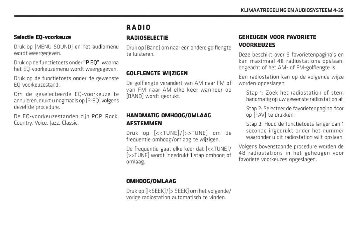 Chevrolet Captiva handleiding / page 204