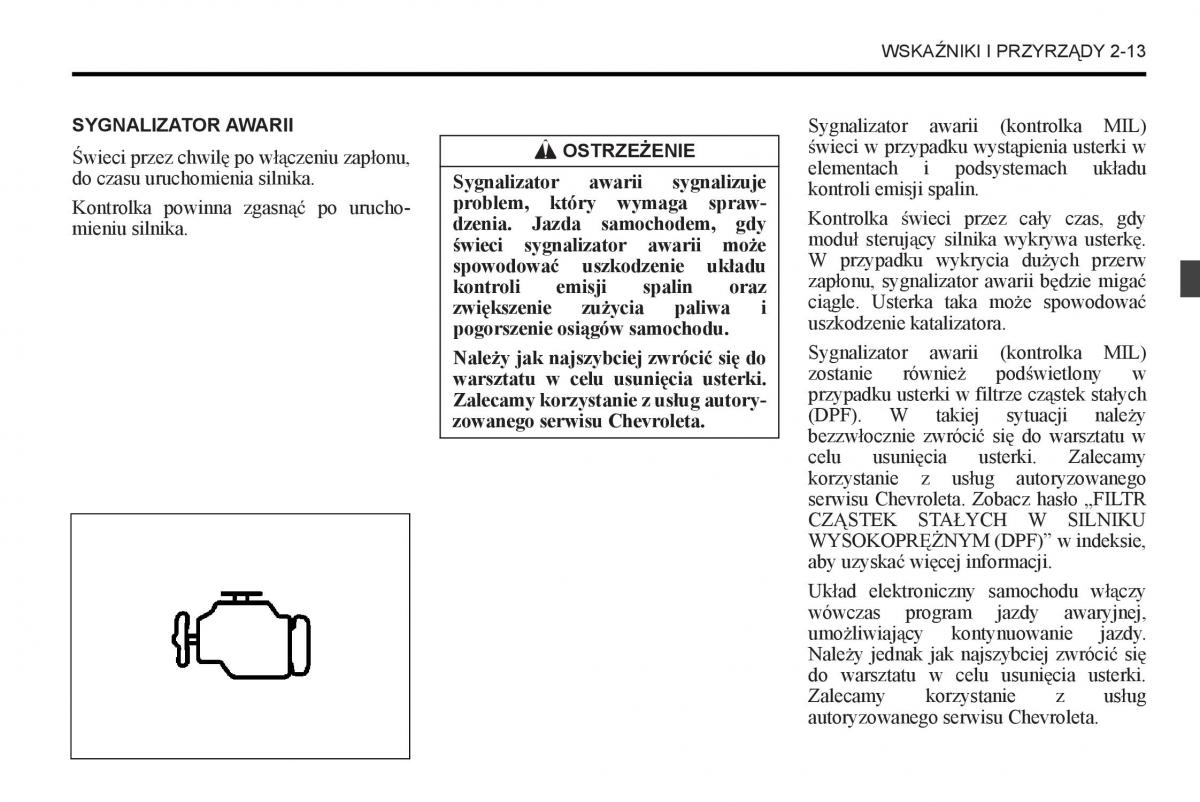 Chevrolet Captiva instrukcja obslugi / page 59