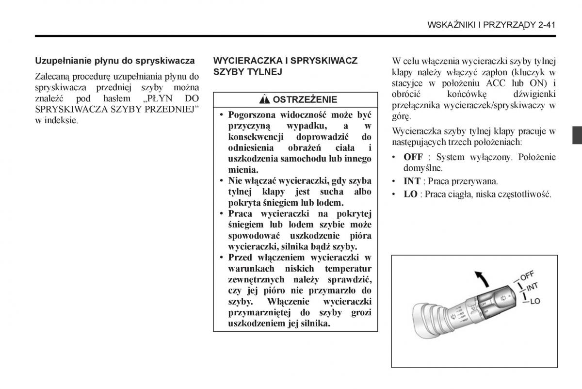 Chevrolet Captiva instrukcja obslugi / page 87