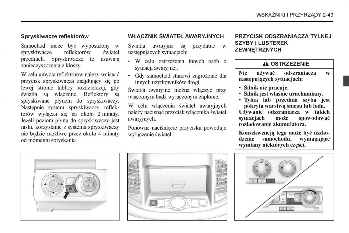 Chevrolet Captiva instrukcja obslugi / page 89