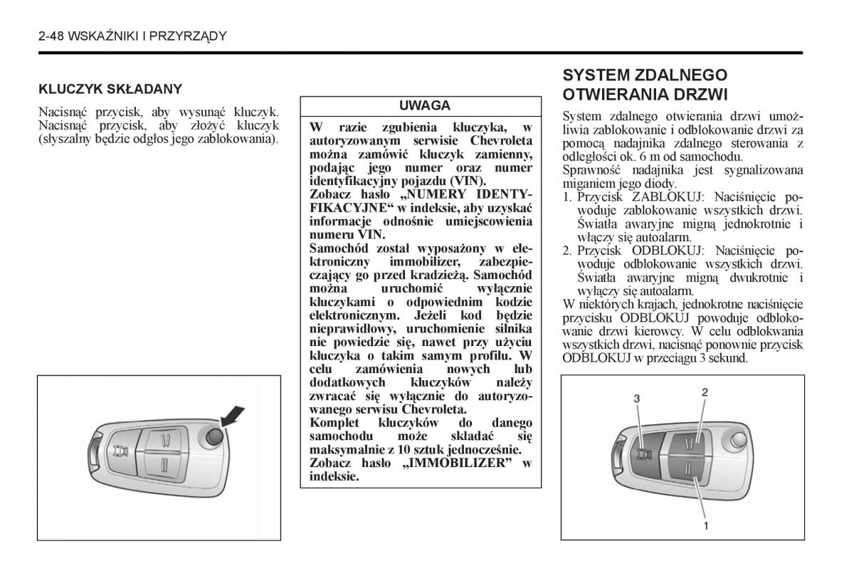 Chevrolet Captiva instrukcja obslugi / page 94