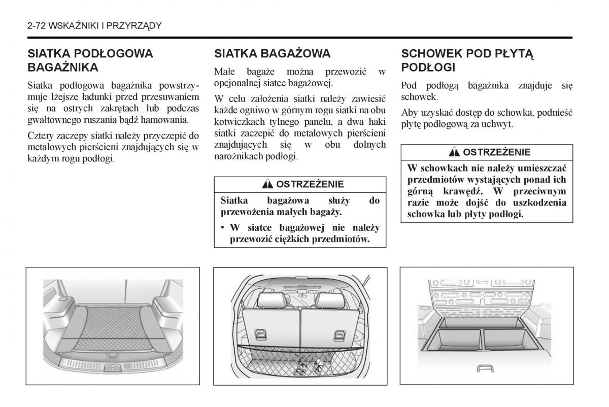 Chevrolet Captiva instrukcja obslugi / page 118