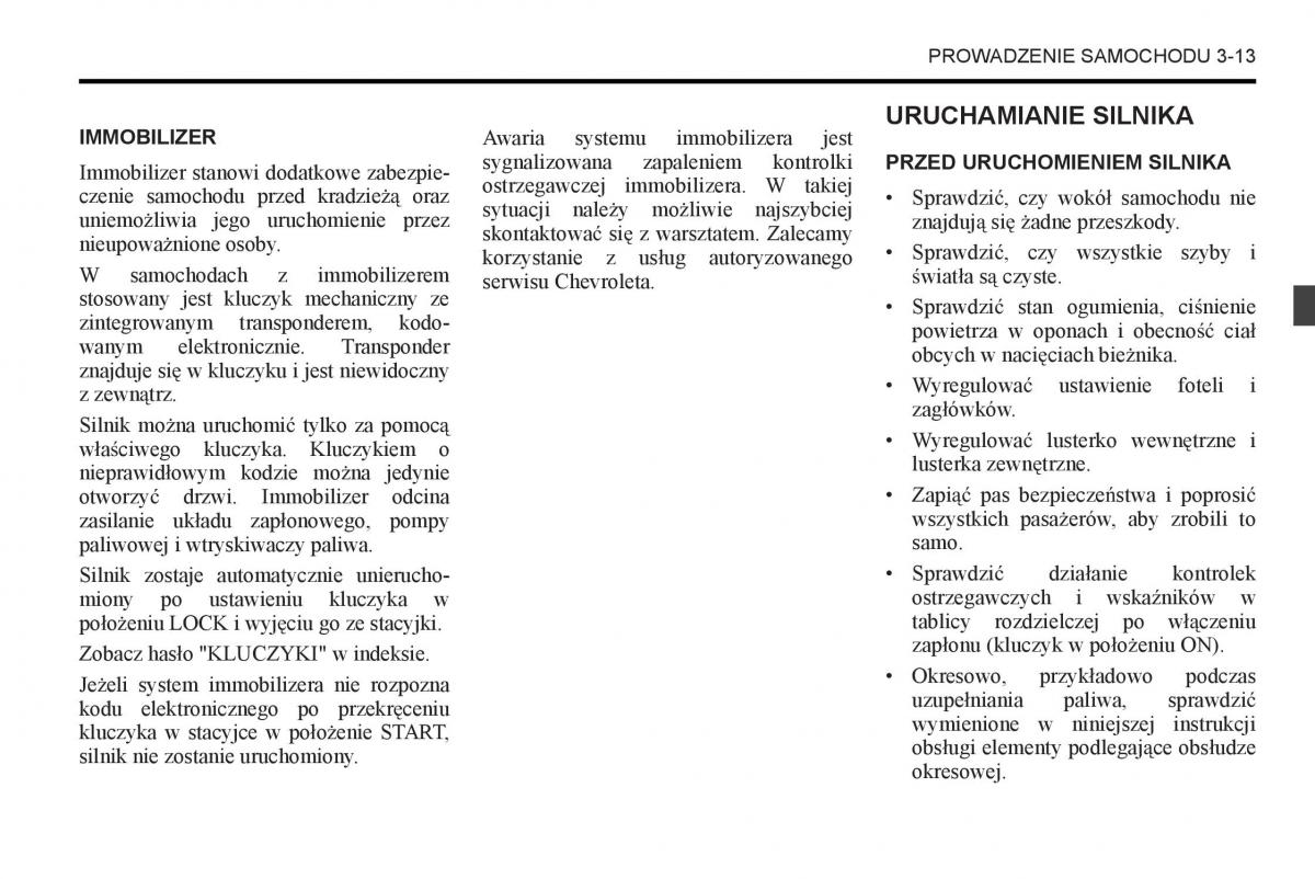 Chevrolet Captiva instrukcja obslugi / page 135