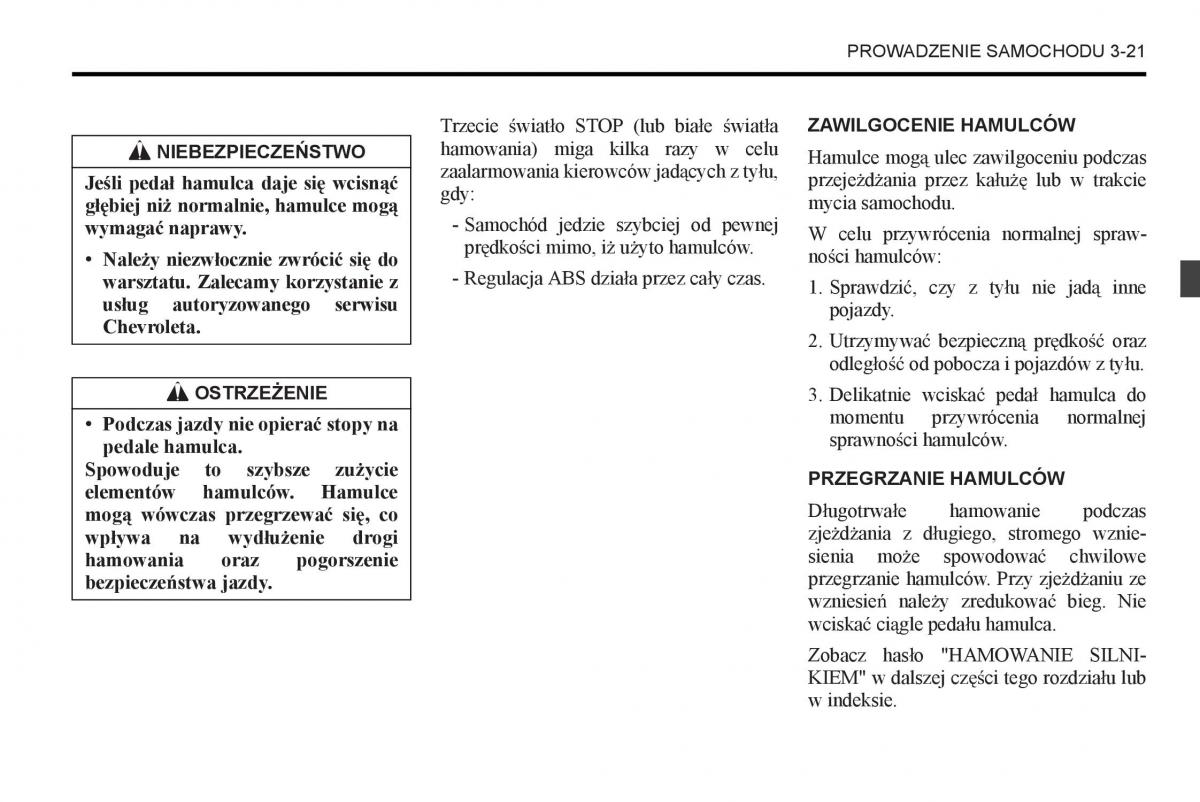 Chevrolet Captiva instrukcja obslugi / page 143