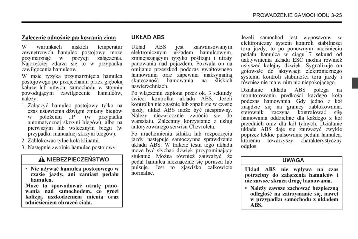 Chevrolet Captiva instrukcja obslugi / page 147