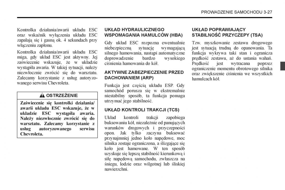 Chevrolet Captiva instrukcja obslugi / page 149