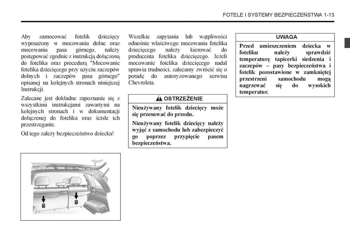 Chevrolet Captiva instrukcja obslugi / page 17