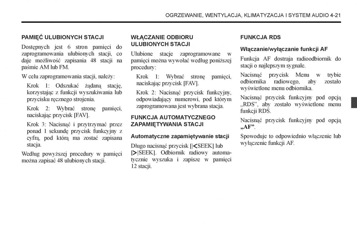 Chevrolet Captiva instrukcja obslugi / page 189