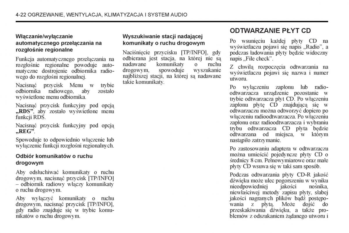 Chevrolet Captiva instrukcja obslugi / page 190