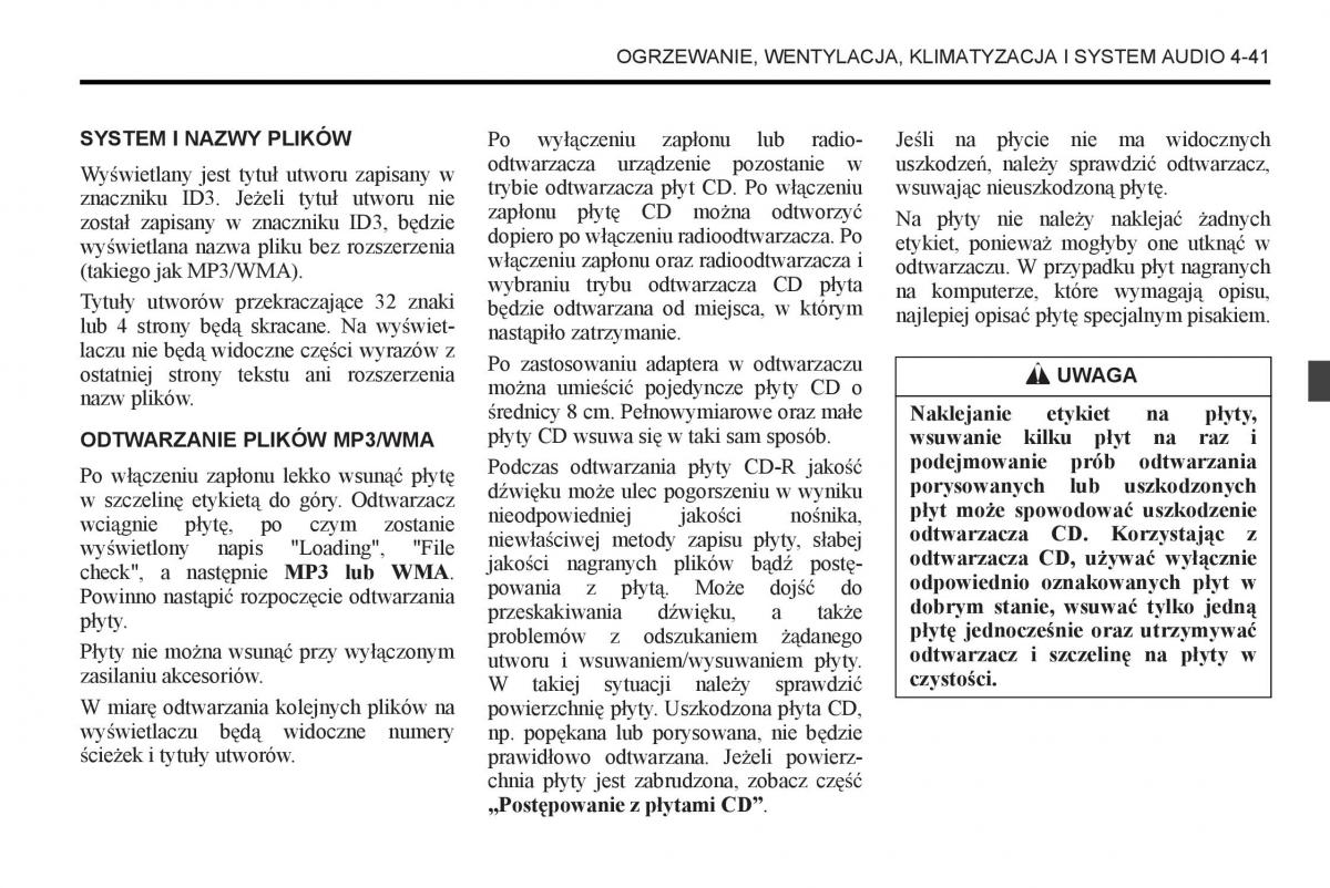 Chevrolet Captiva instrukcja obslugi / page 209