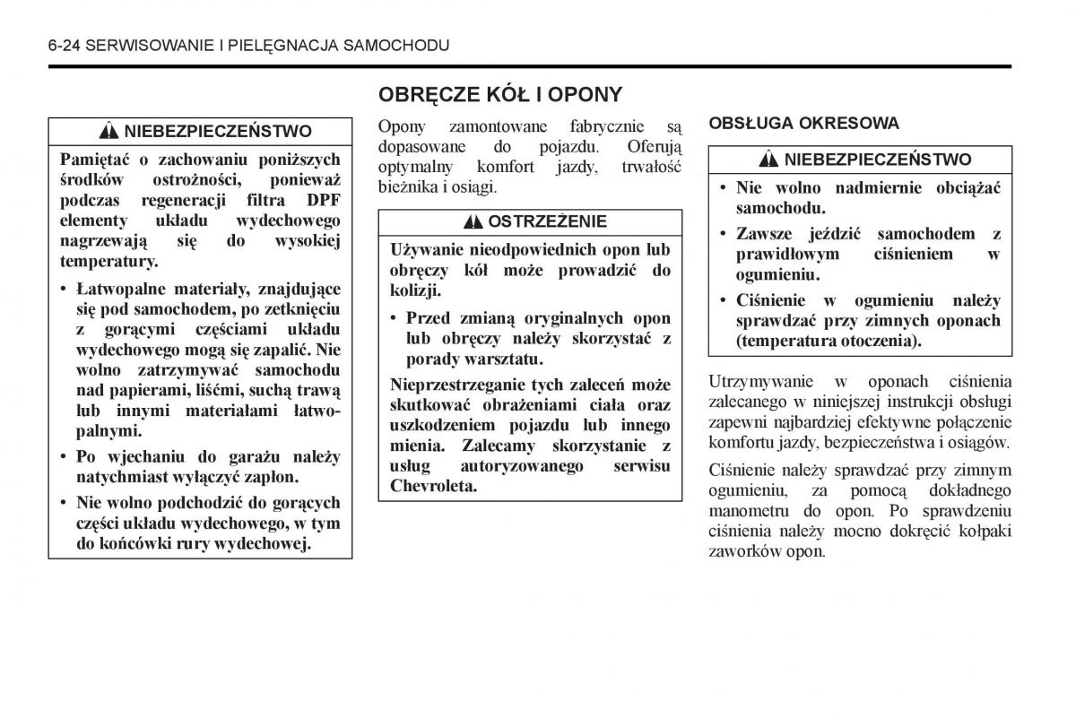 Chevrolet Captiva instrukcja obslugi / page 262