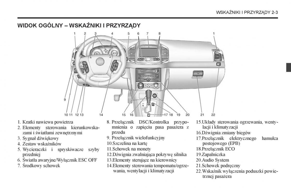 Chevrolet Captiva instrukcja obslugi / page 49