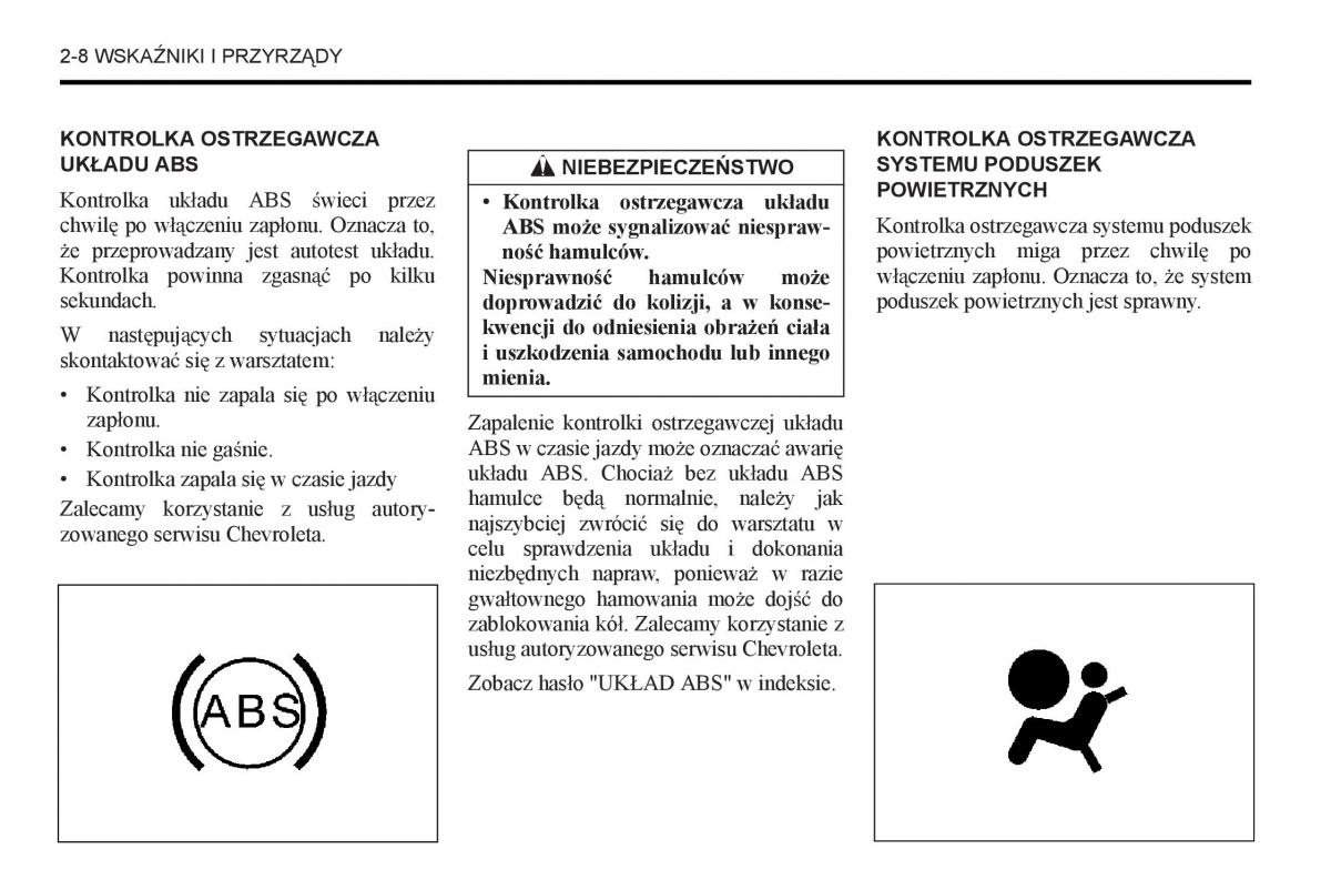 Chevrolet Captiva instrukcja obslugi / page 54