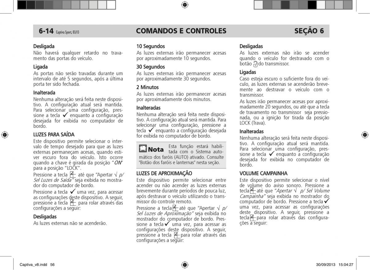 Chevrolet Captiva manual del propietario / page 57