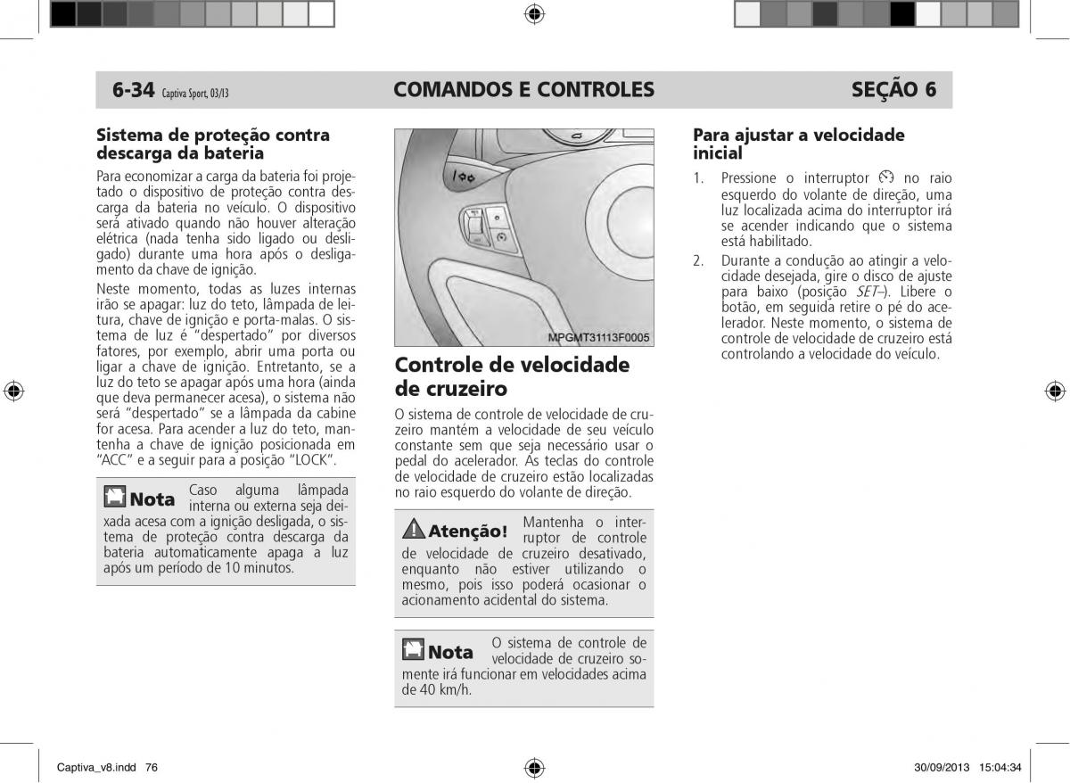 Chevrolet Captiva manual del propietario / page 77