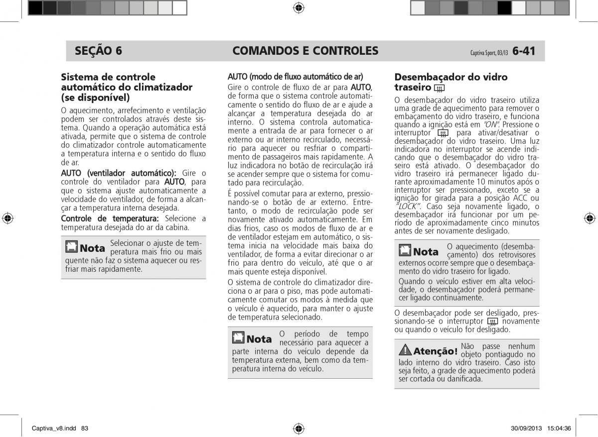 Chevrolet Captiva manual del propietario / page 84