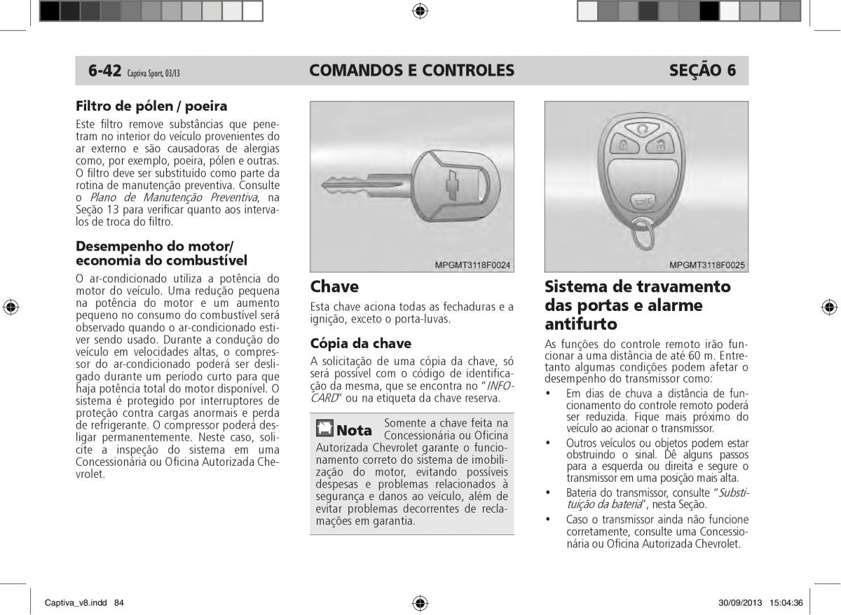 Chevrolet Captiva manual del propietario / page 85