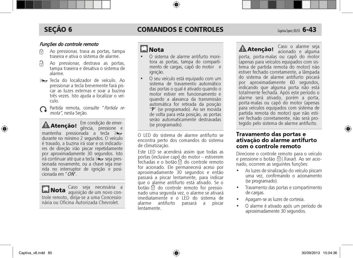 Chevrolet Captiva manual del propietario / page 86