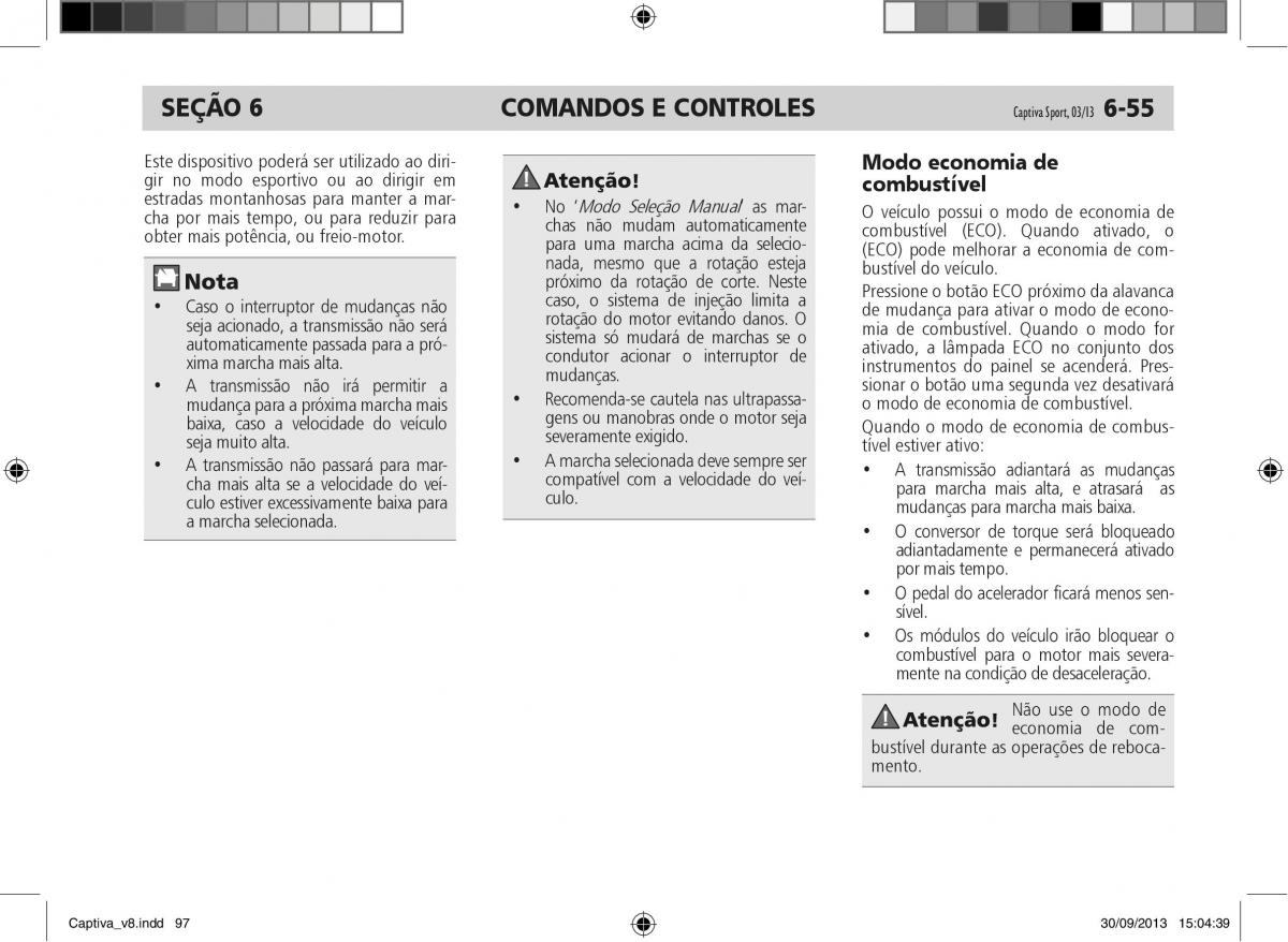 Chevrolet Captiva manual del propietario / page 98