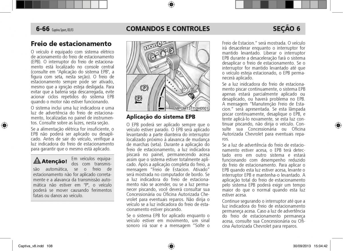 Chevrolet Captiva manual del propietario / page 109