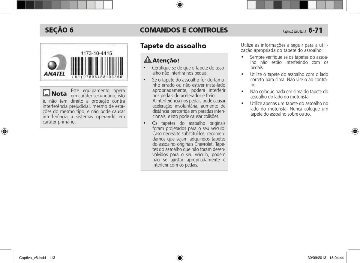 Chevrolet Captiva manual del propietario / page 114