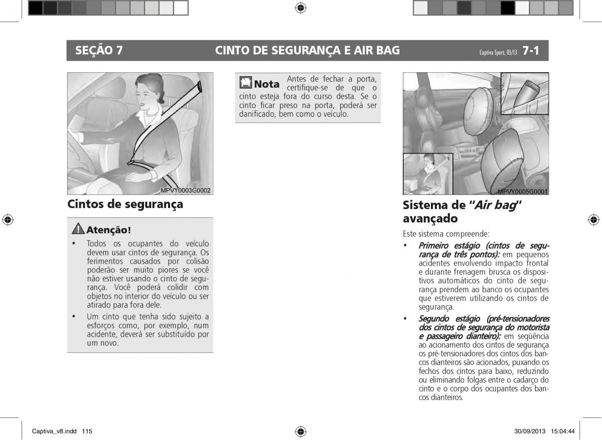 Chevrolet Captiva manual del propietario / page 116