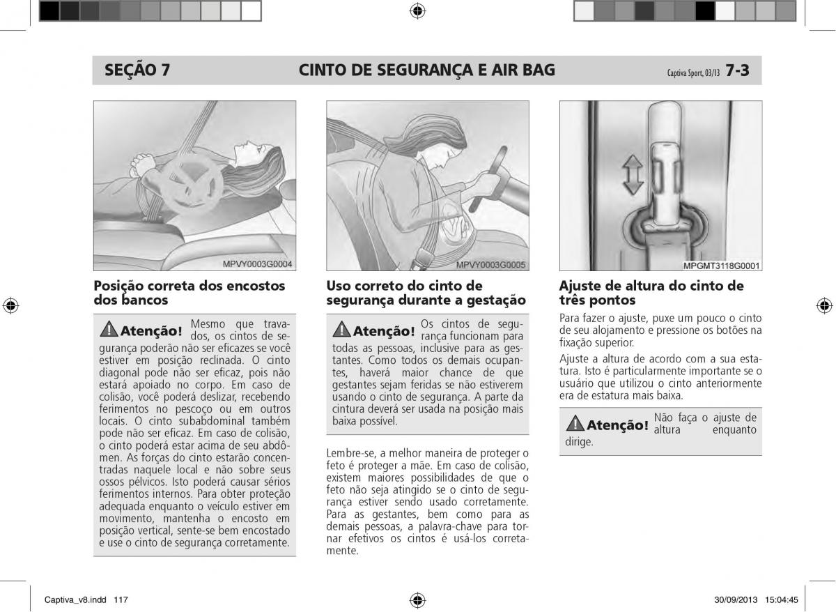 Chevrolet Captiva manual del propietario / page 118