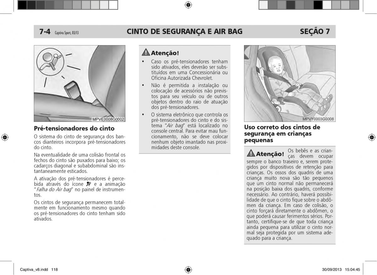 Chevrolet Captiva manual del propietario / page 119