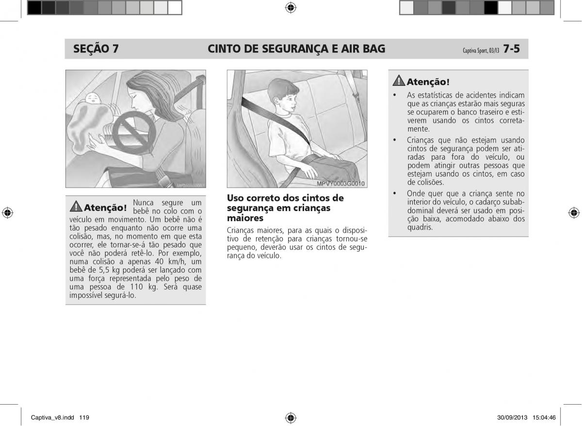 Chevrolet Captiva manual del propietario / page 120