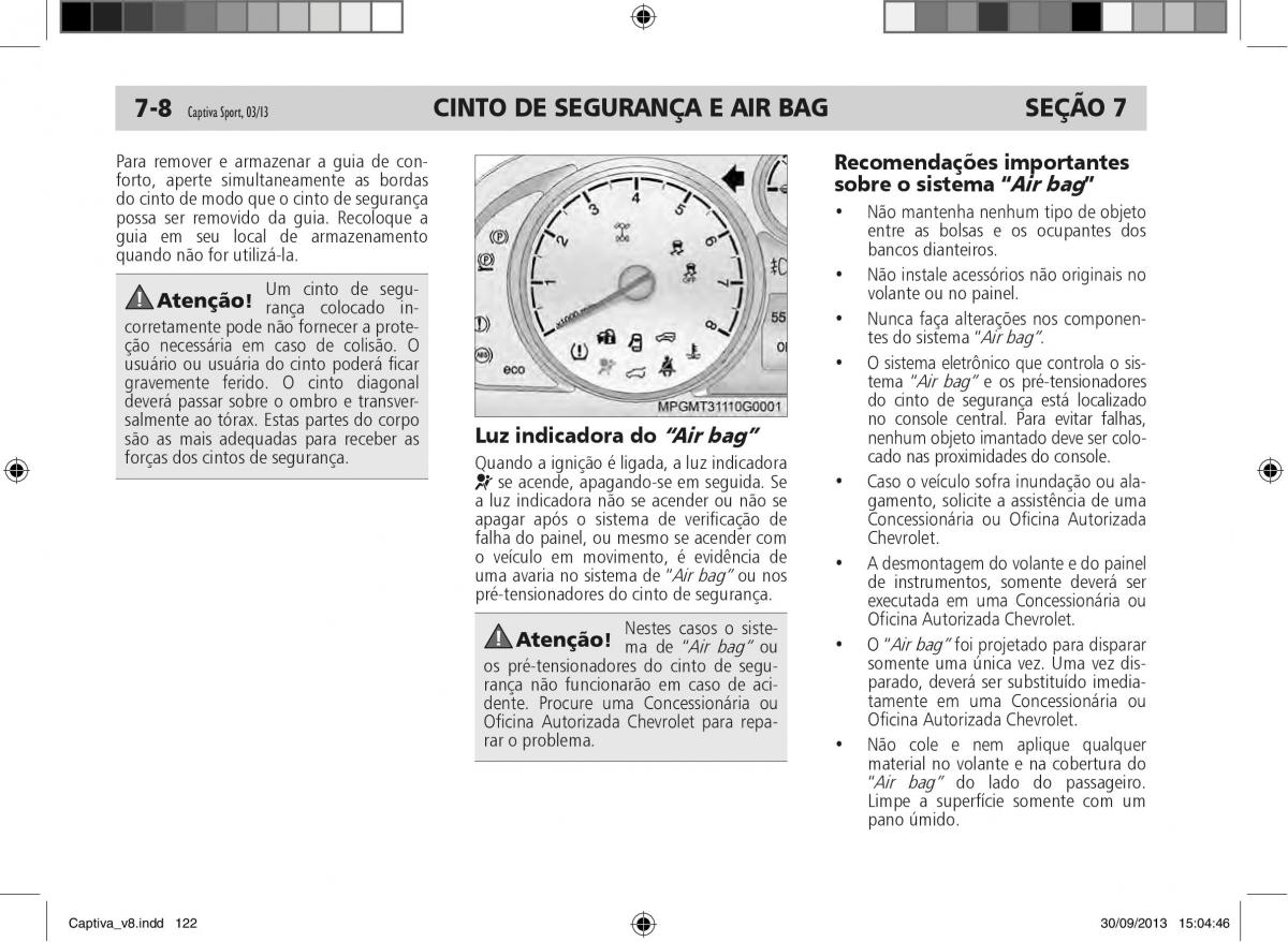 Chevrolet Captiva manual del propietario / page 123