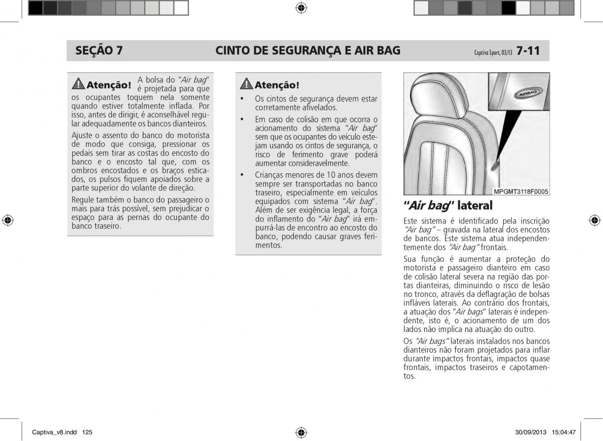 Chevrolet Captiva manual del propietario / page 126