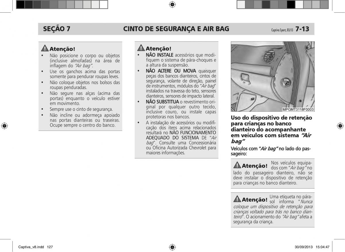 Chevrolet Captiva manual del propietario / page 128