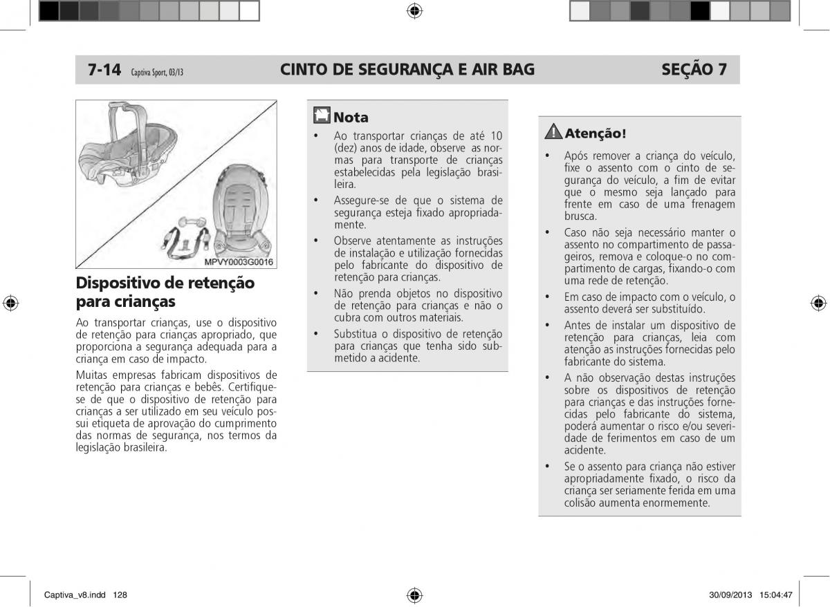 Chevrolet Captiva manual del propietario / page 129