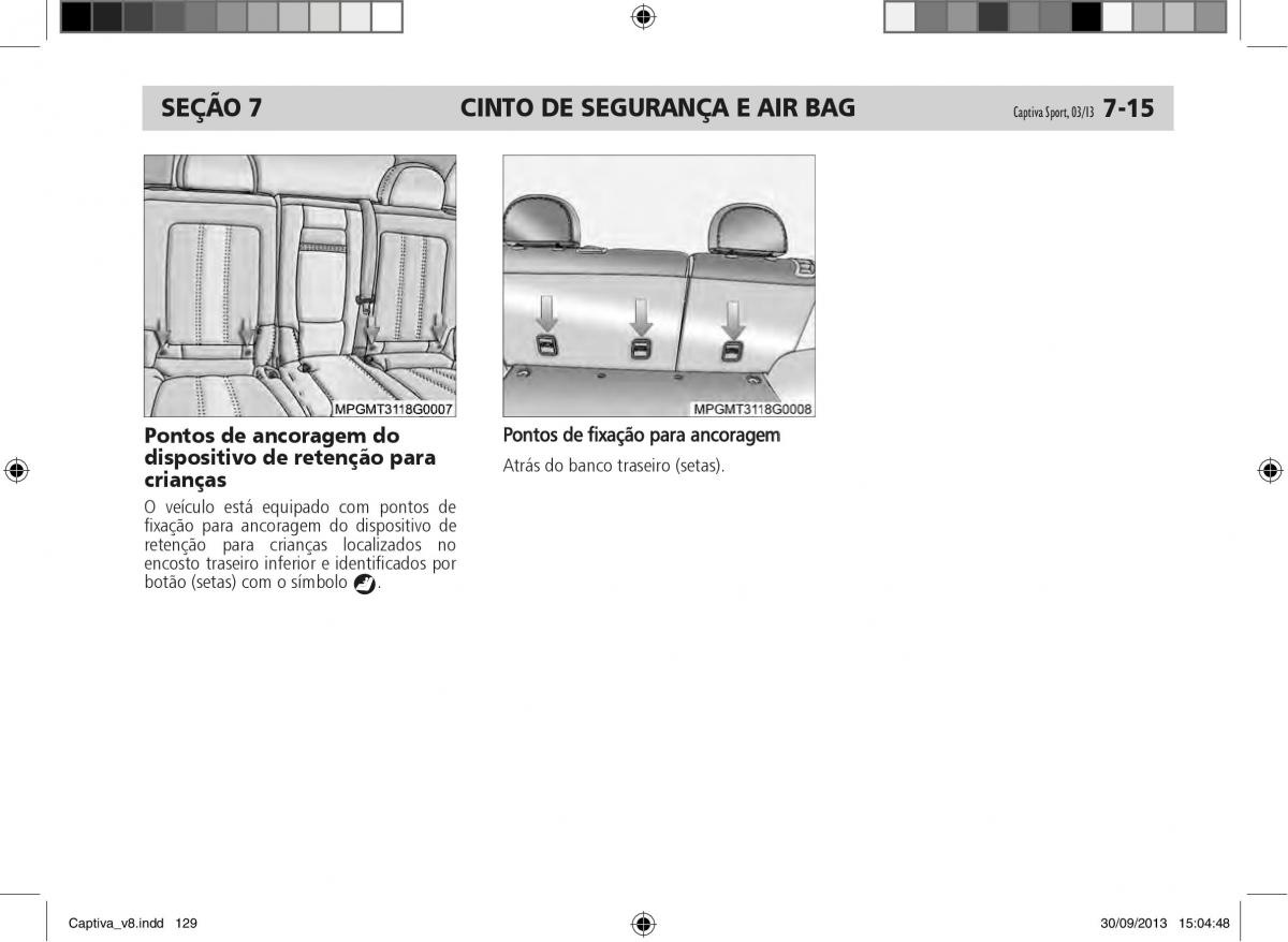 Chevrolet Captiva manual del propietario / page 130