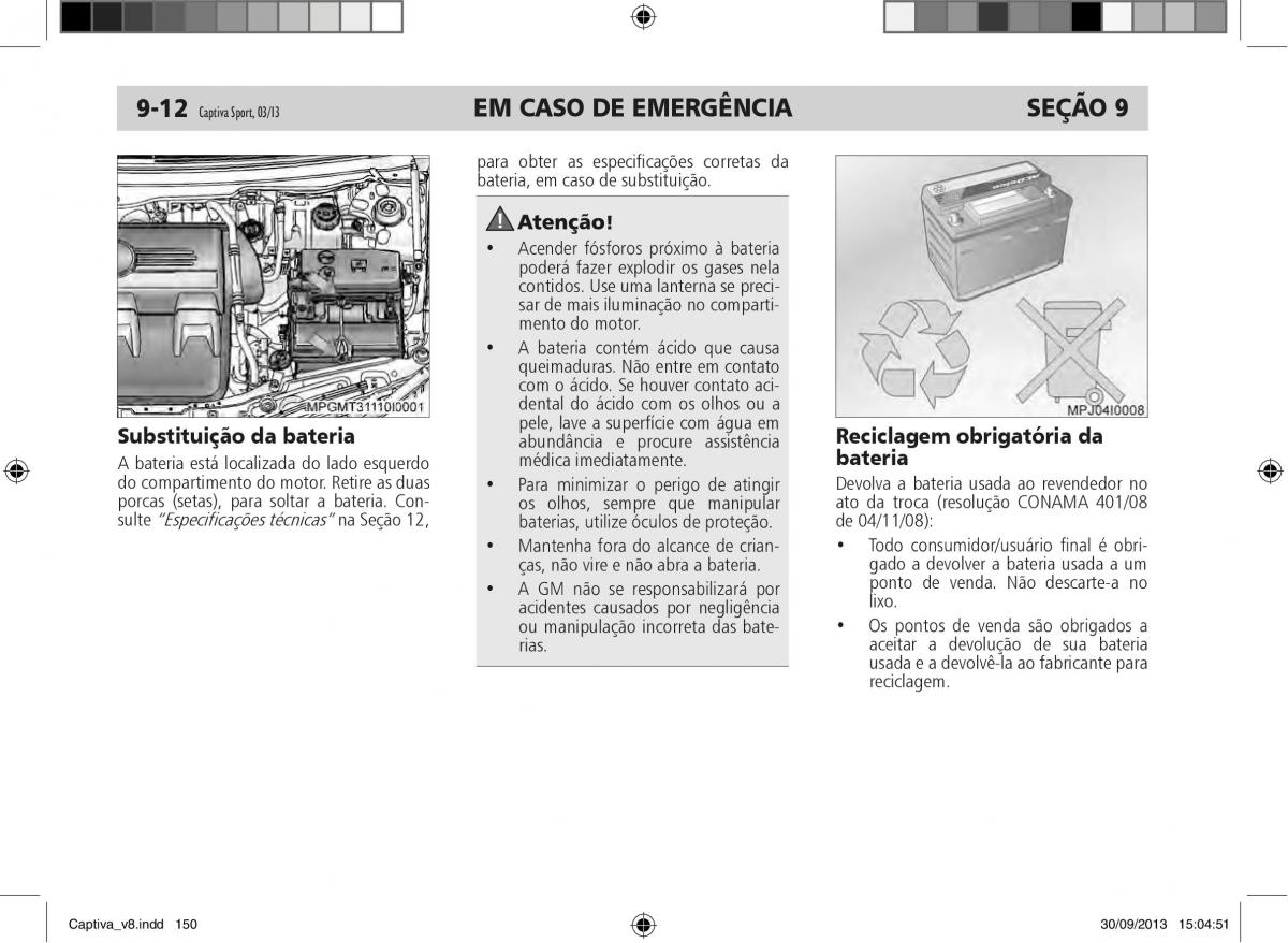 Chevrolet Captiva manual del propietario / page 151