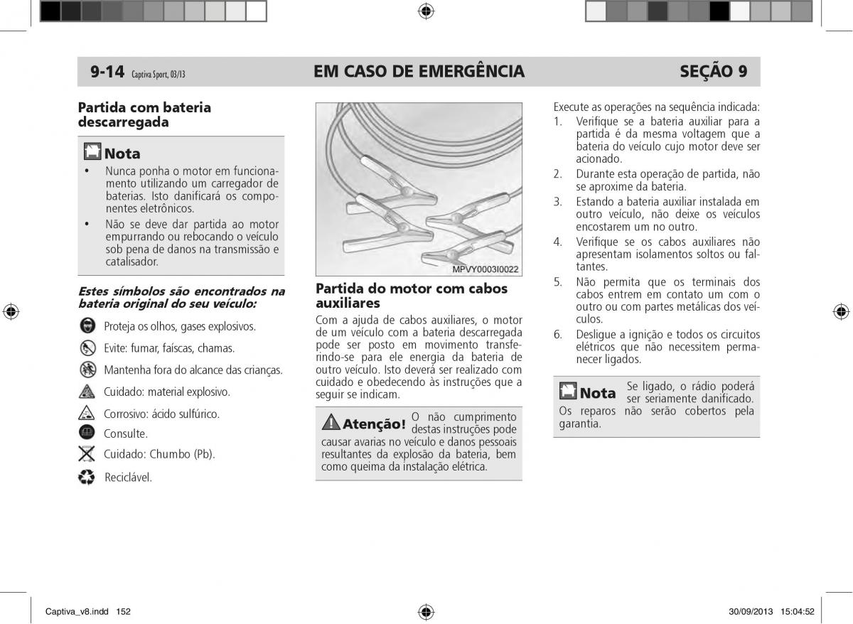 Chevrolet Captiva manual del propietario / page 153