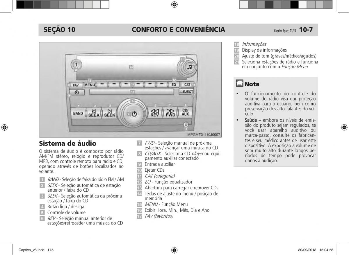 Chevrolet Captiva manual del propietario / page 176