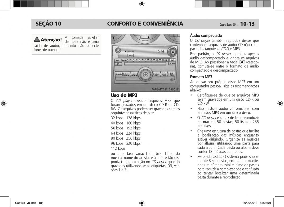 Chevrolet Captiva manual del propietario / page 182