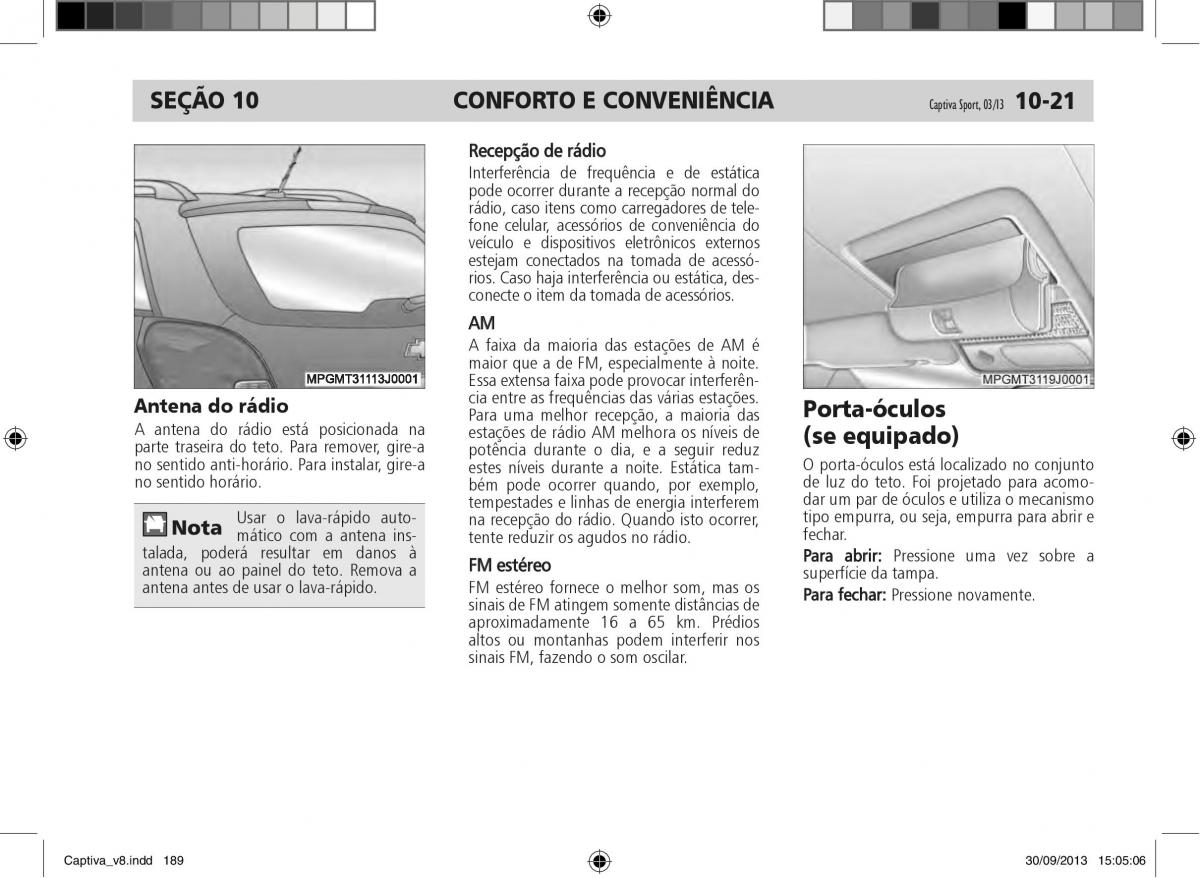 Chevrolet Captiva manual del propietario / page 190