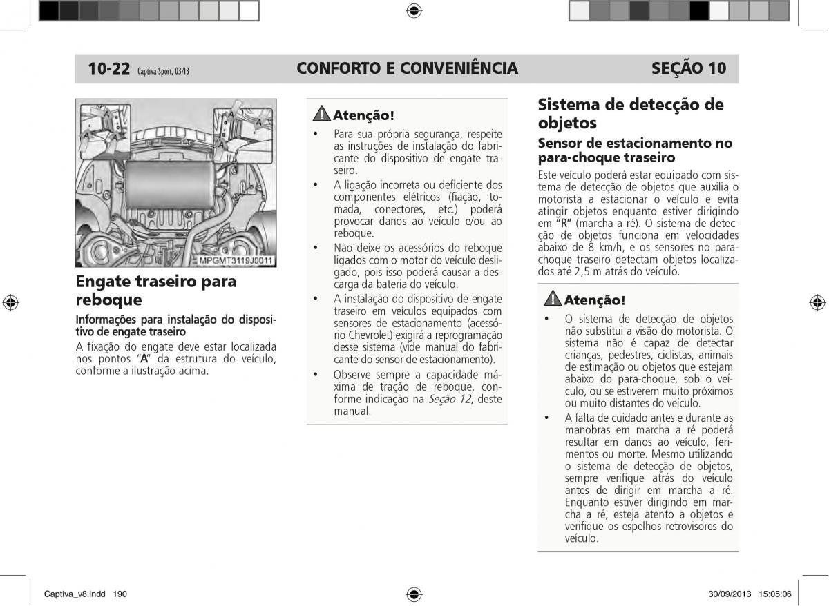 Chevrolet Captiva manual del propietario / page 191